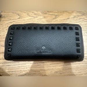 Valentino by Mario Studded Leather Wallet